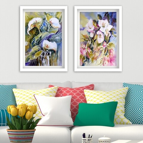 Set 4 tablouri decorative, SET_126 Lulu, 34×44 cm, plastic 34x44