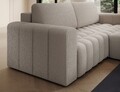 Coltar extensibil dreapta 4 locuri ELTAP, Bon-226, Bonett, 250x175x92 cm, lemn/poliester, bej inchis
