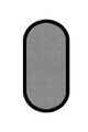 Covor, clr-7027grioval-10019, 100x300 cm, Poliester, Gri