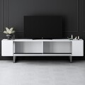 Comoda TV, Bexley, Yildiz, Alb / Argintiu