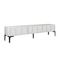 Comoda TV, Hommy Craft, Lyon 42, 180x42x35 cm, PAL, Alb/Negru