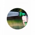 Furtun extensibil Green Jocca, 7.5 m, latex/poliester, verde