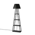 Lampadar Pal, Decortie, 45x45x167 cm, antracit/negru