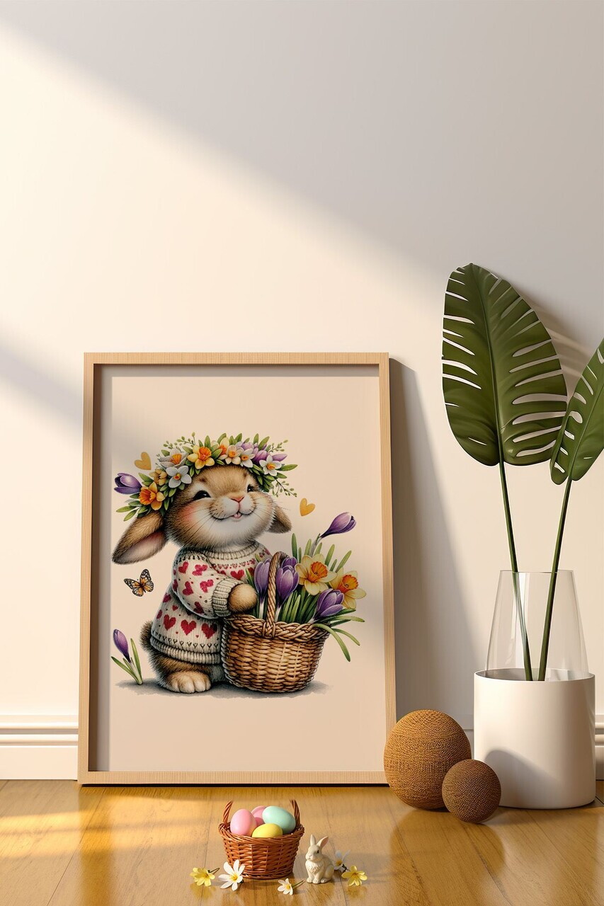 Tablou decorativ, Arteastermodel33-3348, MDF, Multicolor — imaginea 2