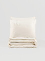 Lenjerie de pat dubla, Pure - Ecru, Cotton Box, Bumbac Satinat