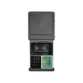 Cos de gunoi incorporat, Brabantia, Sort&Go, 2x10 L+20 L, 48.1x40.4x39.6 cm, polipropilena, gri inchis/verde jad