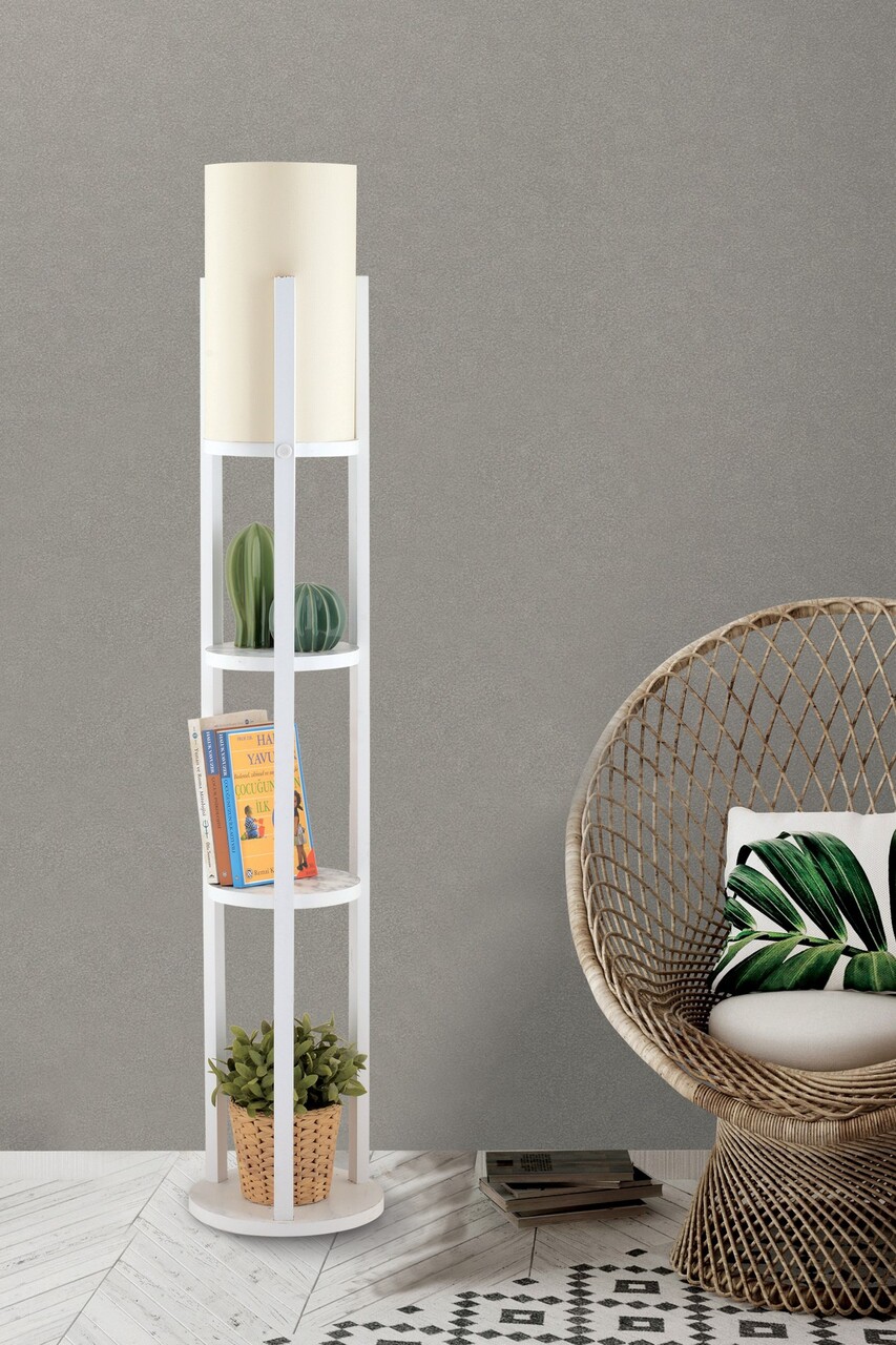 Lampadar, L'essentiel Maison, 390FLH2280, Alb