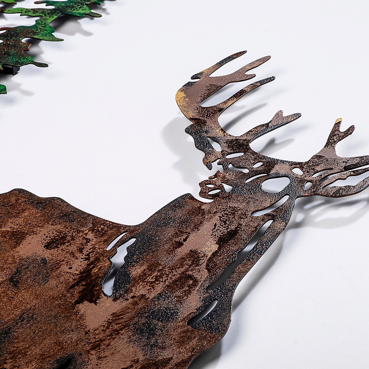 Decoratiune de perete, Deer 2, Dimensiune: 65 x 79 cm, Multicolor - imagine 4