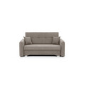 Canapea extensibila 3 locuri, ELTAP, Laine, 155x105x75 cm, lemn/poliester, bej
