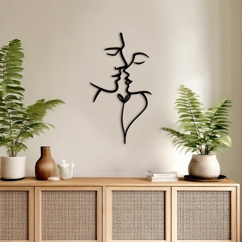 Decoratiune de perete, DCV-1016-MT, Dimensiune: 50 x 28 cm, Negru