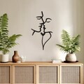 Decoratiune de perete, DCV-1016-MT, Dimensiune: 50 x 28 cm, Negru