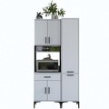 Dulap multifunctional, Rani, JE121, 100x198.6x40 cm, PAL, Alb
