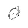 Oglinda decorativa, Hanah Home, Moonlight 75 v2, Alb mat