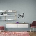Decoratiune de perete Cat, Maison in Design, 46 x 37 cm, otel