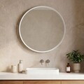 Oglinda decorativa, Hanah Home, Moonlight 75 v2, Alb mat