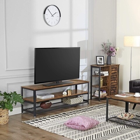 Comoda TV, Vasagle, pentru TV pana la 60 inch, 140 x 40 x 52 cm, PAL/fier