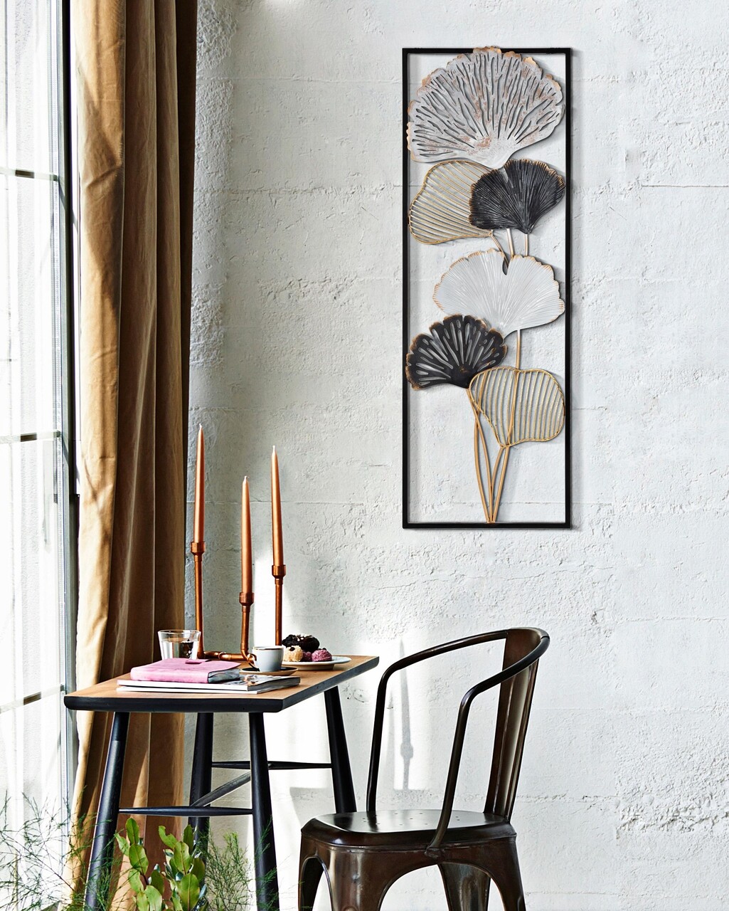 Decoratiune de perete Ory -B, Mauro Ferretti, 31x90 cm, fier, multicolor - 1 | YEO