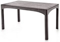 Masa de gradina, Okko, 90 x 150 Rattan, Maro inchis