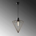 Lustra, Tatum, 584TTM1298, Metal, Negru / Vintage