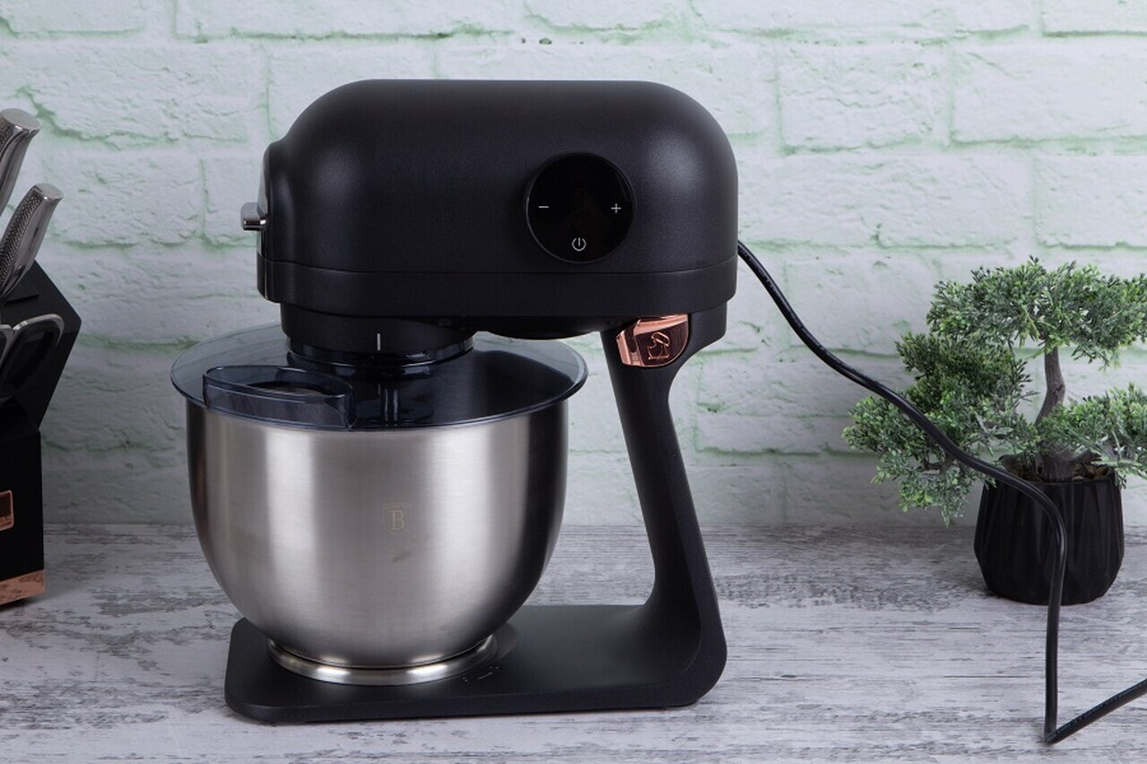 Robot de bucatarie Berlinger Haus, Black Rose, 1200W, aluminiu turnat/inox, negru/argintiu