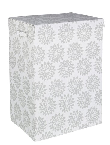 Cos de rufe, dianthus, bizzotto, 40x30x60 cm, pliabil, carton/poliester, gri