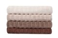 Set 4 prosoape de baie 406, Beverly Hills Polo Club, 70x140 cm, bumbac, mink