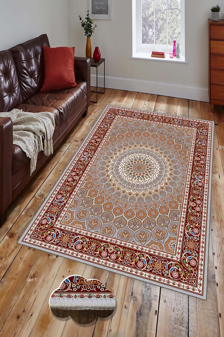 Covor Hmnt901 100x150 cm Poliester Multicolor