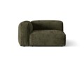 Modul stanga pentru canapea, 1 loc, Martina-212, Micadoni Home, 121x106x75 cm, velur, verde muschi