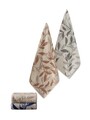 Set prosoape, Cotton Box, Karian Asorti, Bumbac/Poliester, Maro / Gri / Albastru