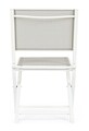 Scaun pliabil pentru gradina Hilde, Bizzotto, 48x55.5x82.5 cm, aluminiu/textilena, alb