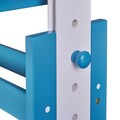 Birou pentru copii Pijii, Inter Link, 109x55x63-96 cm, lemn, alb/albastru