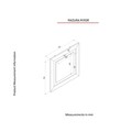 Oglinda decorativa, Tera Home, Madura, 72x72 cm, PAL, Stejar