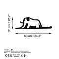 Decoratiune de perete, Elephant 14, Dimensiuni: 63 x 21 cm, Negru