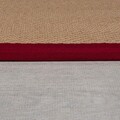 Covor Kira Jute Red, Flair Rugs, 200x290 cm, iuta/poliester, rosu