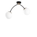 Lustra, Kromozom - 1001, Tatum, 51 x 15 x 41 cm, 2 x E27, 40W, alb/negru