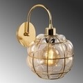 Lampa de perete, Sheen, Safderun - 402-A, E27, 100 W, metal/sticla