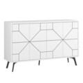 Consola, Decortie, Dune, 123x62.4x35 cm, Alb