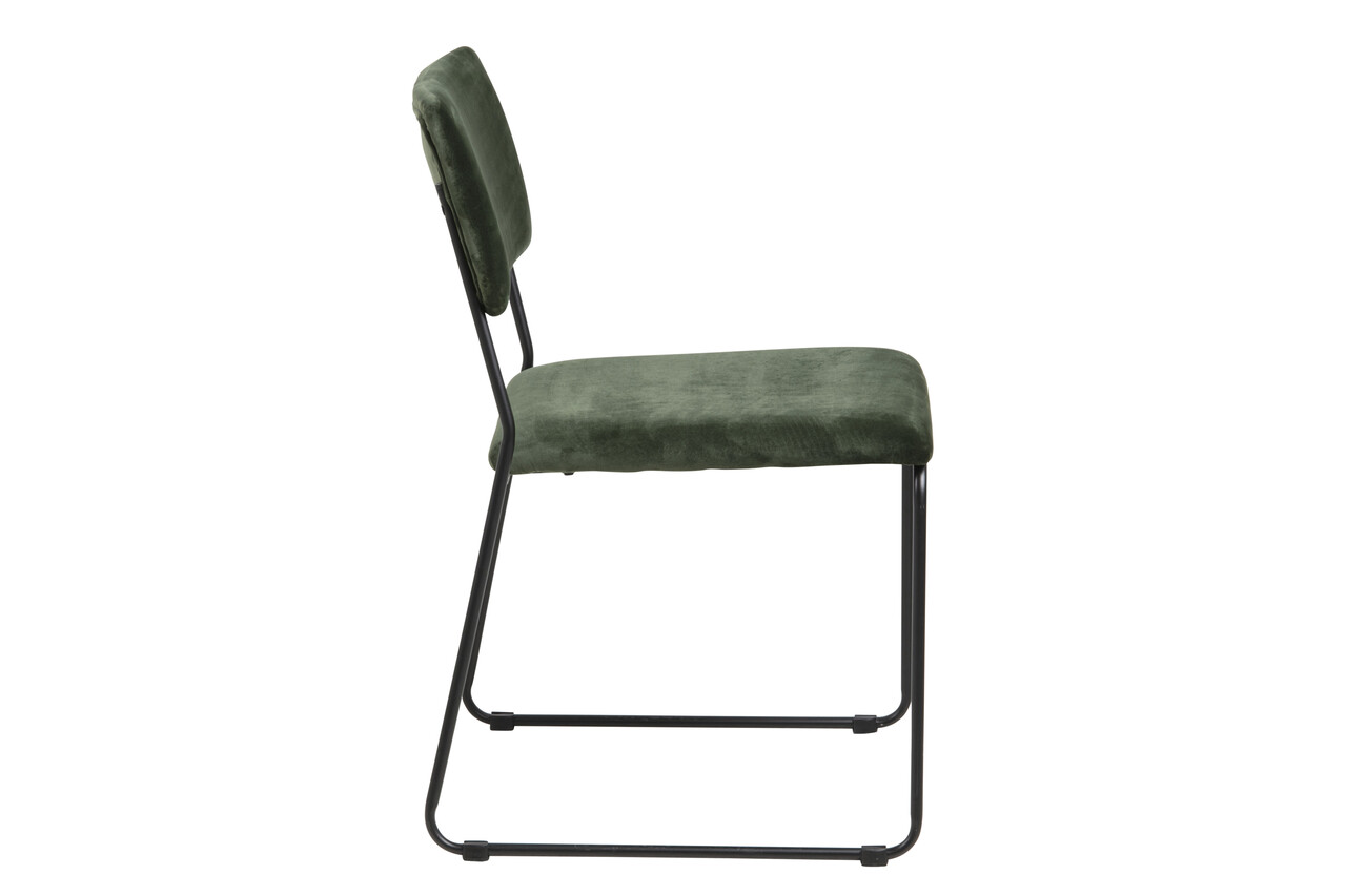 Scaun Cornelia, Actona, 50x53.5x80 cm, catifea/otel, verde forest - view 8