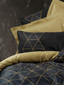 Lenjerie de pat pentru o persoana, Veta - Gold, Cotton Box, Bumbac Ranforce