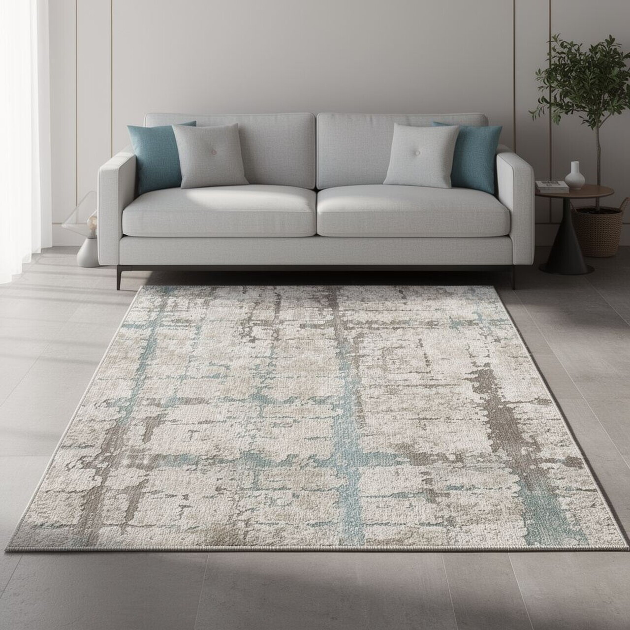 Covor, Els2078, 80x200 cm, Catifea, Multicolor — imaginea 2
