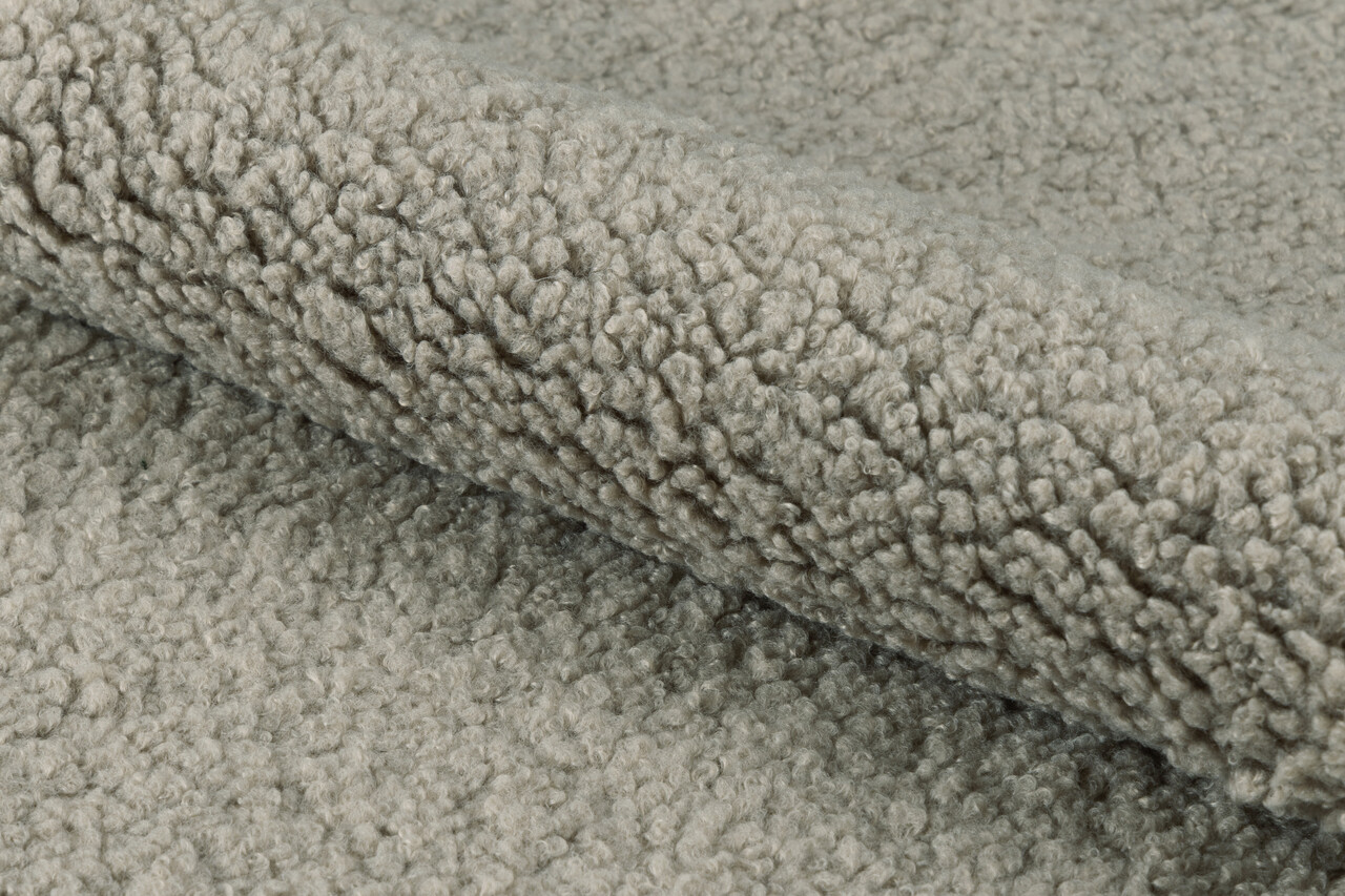 Scaun balansoar Kelsey, Actona, 67.5x90x80 cm, plus teddy/otel, gri maro - view 5