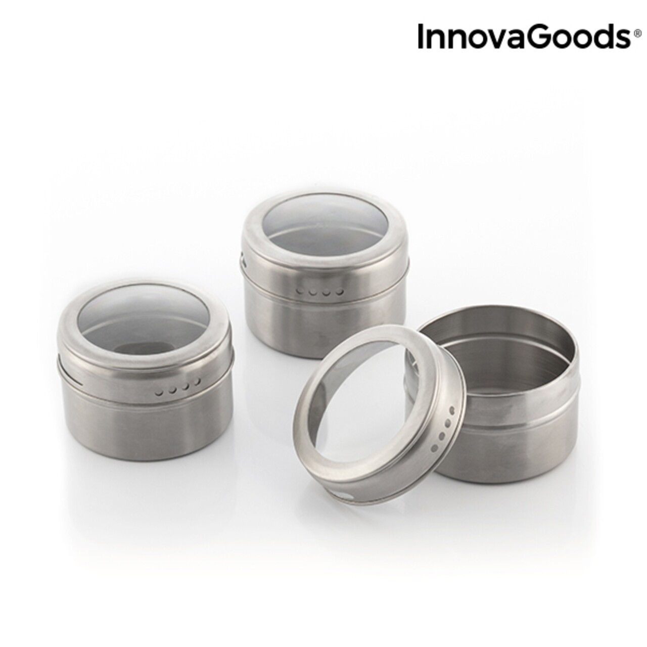 Set de rafturi magnetice pentru condimente cu ustensile din bambus ...