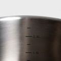 Set de gatit 6 piese Eataly, Homla, 1.5 L / 2 L / 2.5 L, inox/sticla, argintiu