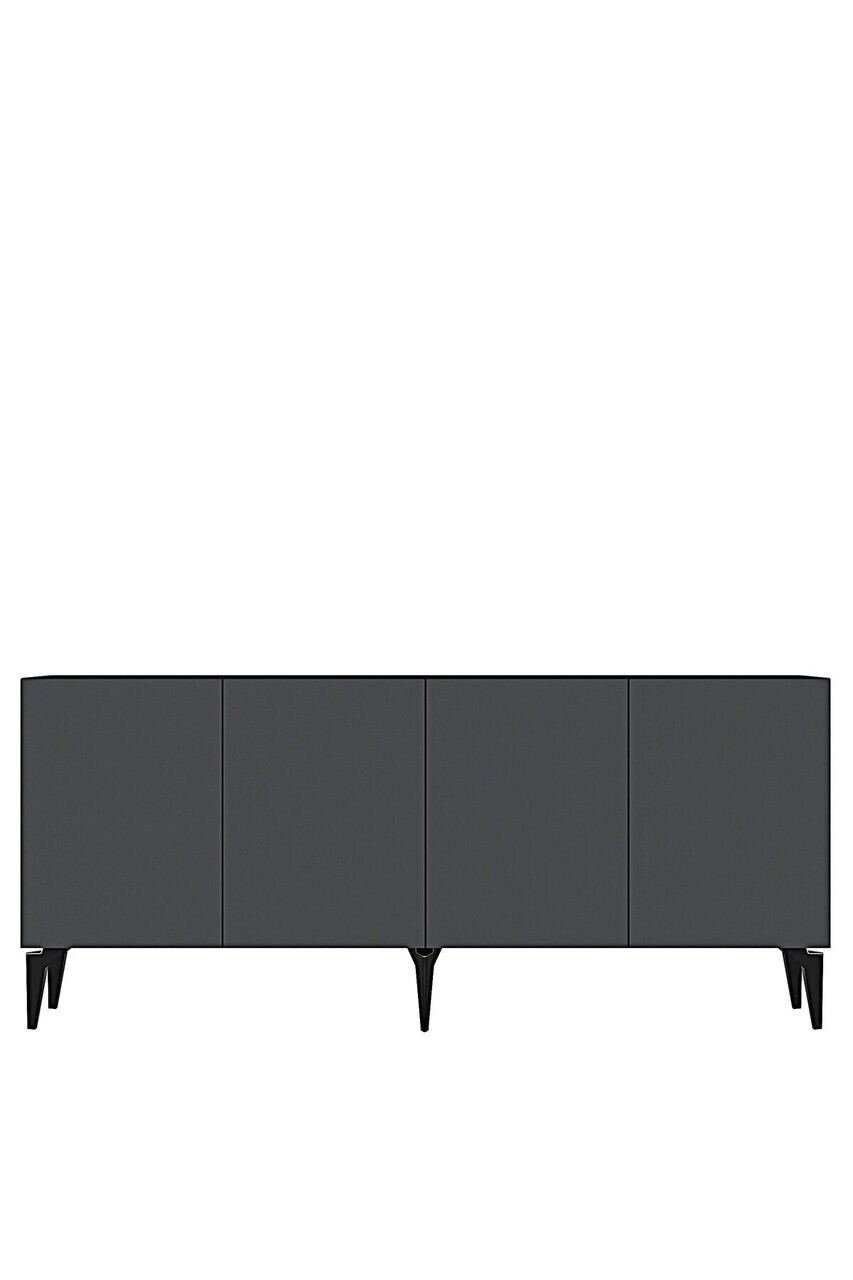 Consola, Hanah Home, Lipa 180, 180x79x32 cm, Antracit — imaginea 3