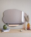 Oglinda decorativa, Siam, Ohho, 60x85x2.2 cm, MDF , Negru