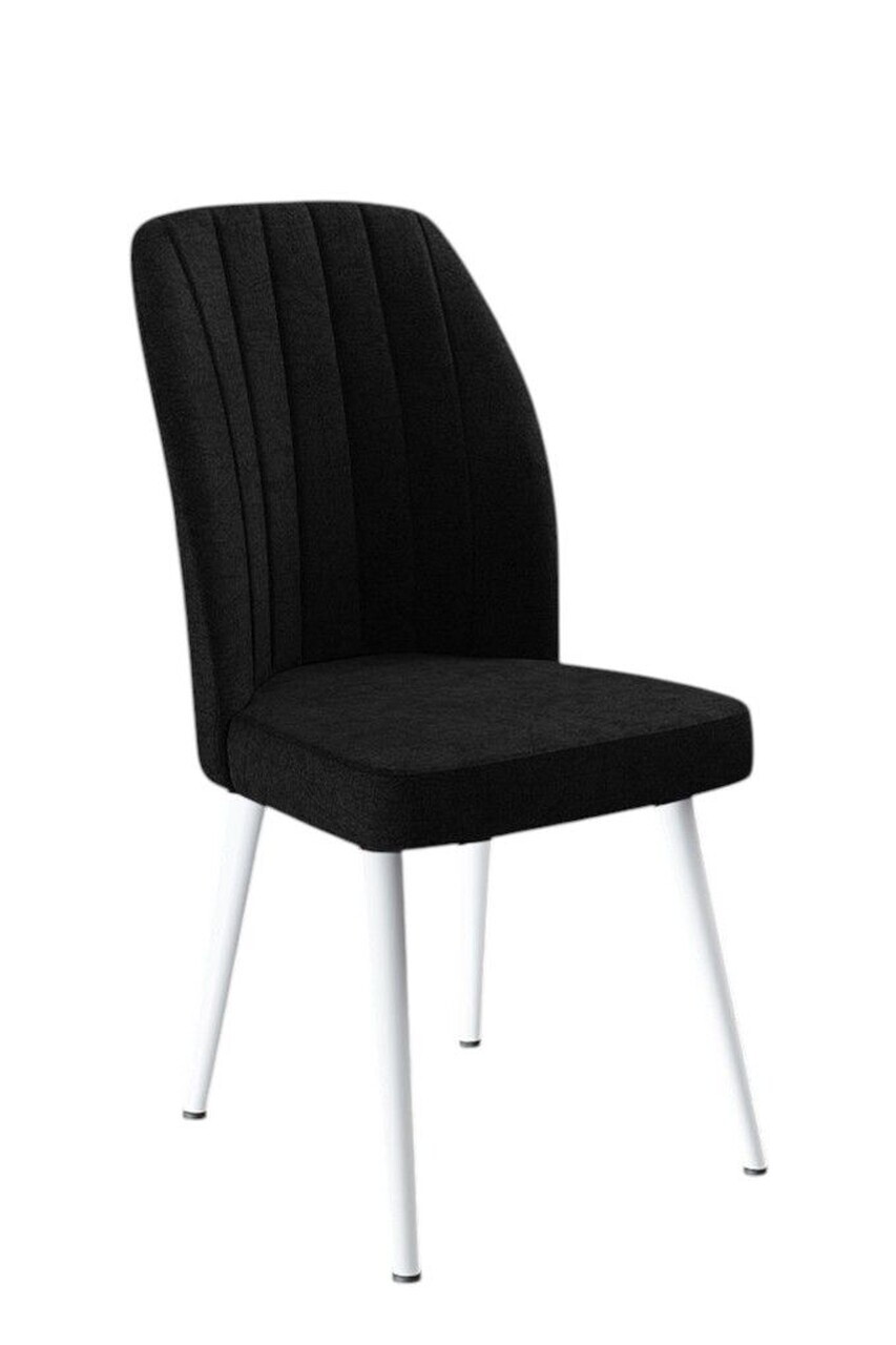 Set scaune 2 piese, Hanah Home, Platinum, Alb/Negru — imaginea 2
