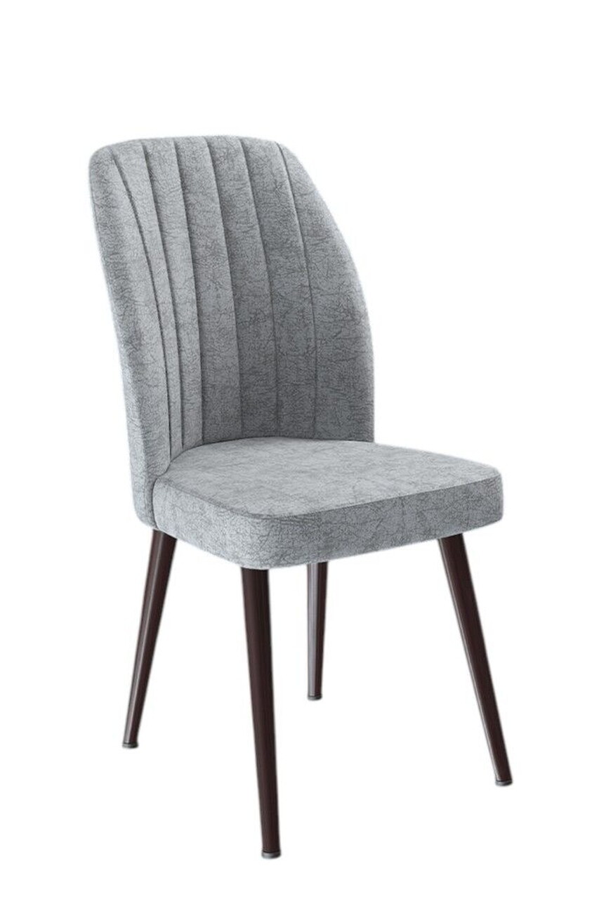 Set scaune 2 piese, Hanah Home, Platinum, Gri/Maro — imaginea 2