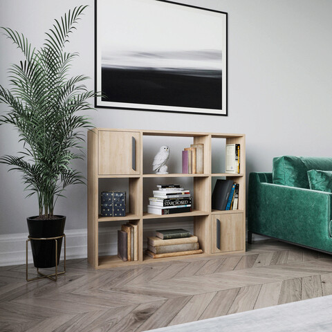Corp biblioteca, retricy, randall, 120x25x93.6 cm, pal, stejar