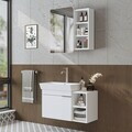 Set Dulap de Baie cu Chiuvetă și Oglindă (2 Piese), Hanah Home, 2918, MDF, Alb