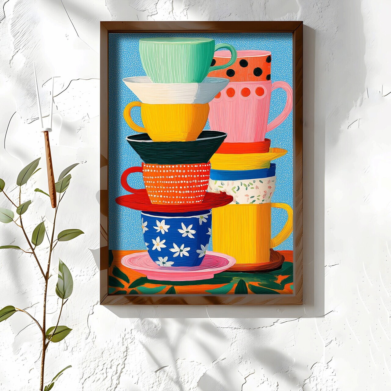 Tablou decorativ NAL012-70 MDF Lemn masiv Multicolor